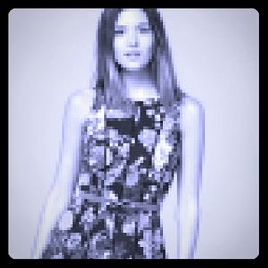 WHBM FLORAL SCUBA DRESS